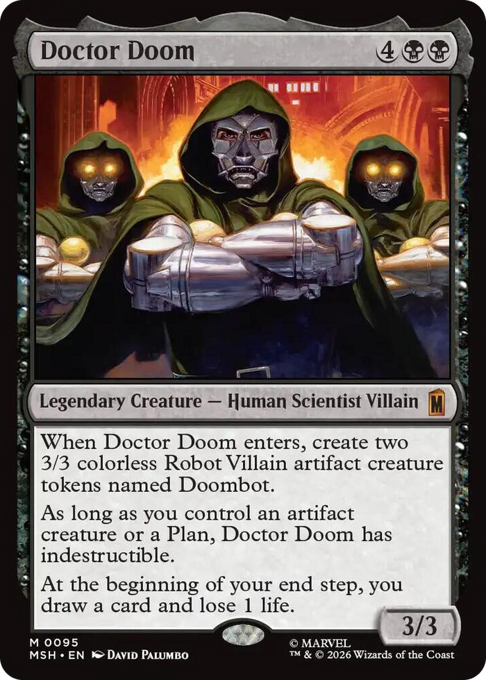 Doctor Doom #95 M - Marvel Super Heroes Pokemon card
