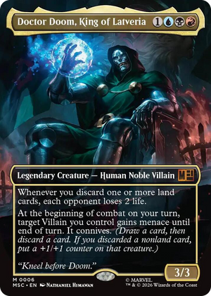 0006 Doctor Doom, King of Latveria (Borderless) M Commander: Marvel Super Heroes