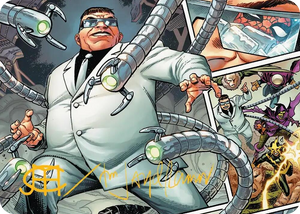 0048 Doctor Octopus, Master Planner Art Card (48/54) (Gold-Stamped Signature) S Art Series: Marvel's Spider-Man