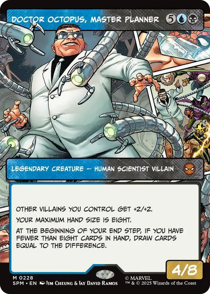 Doctor Octopus, Master Planner (Borderless) #228 M - Marvel's Spider-Man Pokemon card