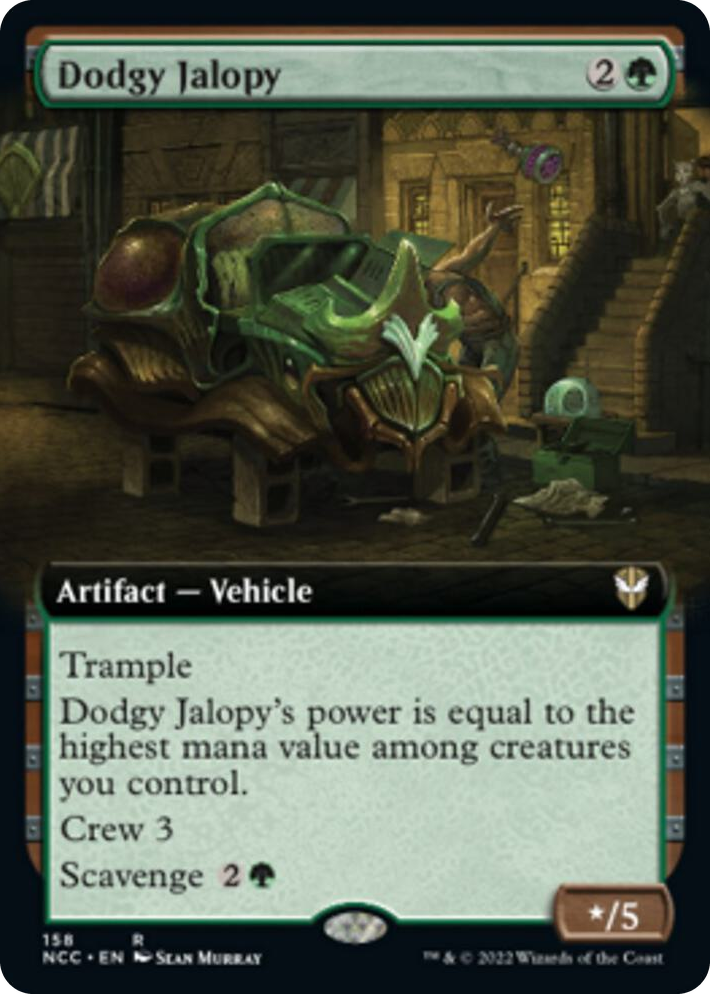 0158 Dodgy Jalopy (Extended Art) R Commander: Streets of New Capenna