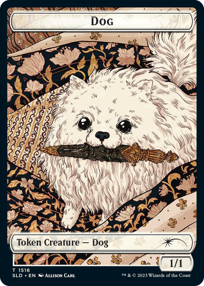 1516 Dog // Cat Double-Sided Token T Secret Lair Drop Series
