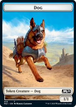 0019 Dog // Weird Double-Sided Token T Core Set 2021