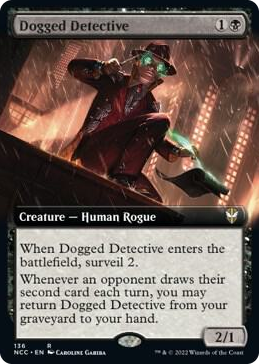 0136 Dogged Detective (Extended Art) R Commander: Streets of New Capenna