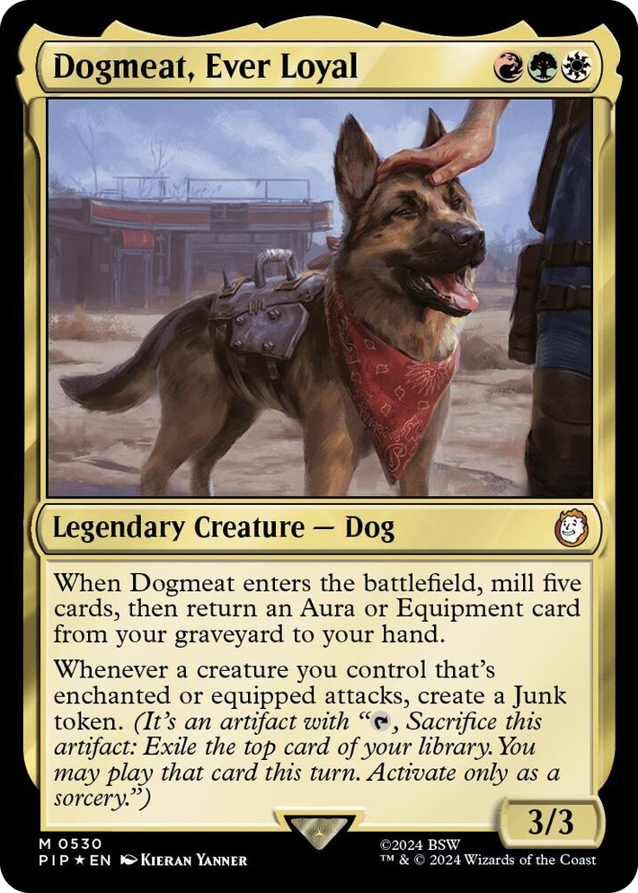 0530 Dogmeat, Ever Loyal (Surge Foil) M Universes Beyond: Fallout