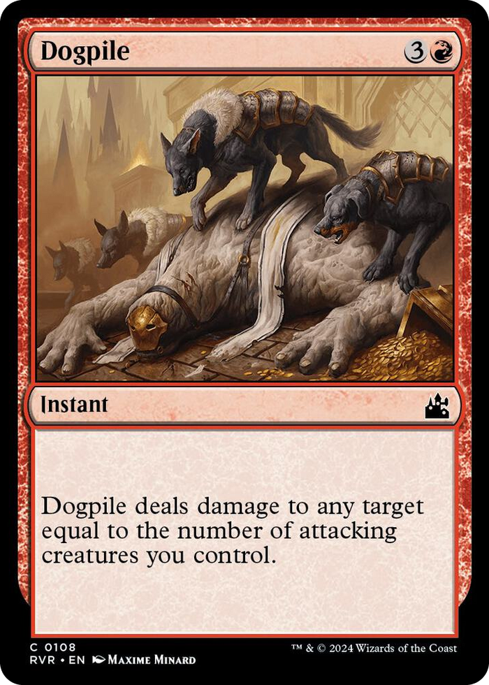 Dogpile #108 C - Ravnica Remastered Pokemon card
