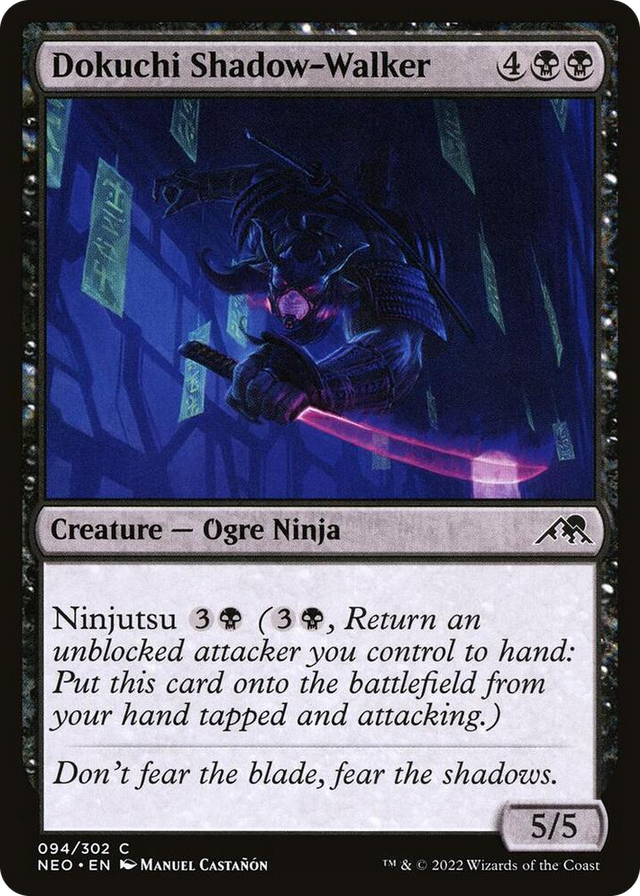 0094 Dokuchi Shadow-Walker C Kamigawa: Neon Dynasty