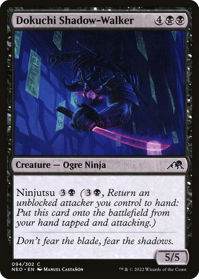 0094 Dokuchi Shadow-Walker C Kamigawa: Neon Dynasty