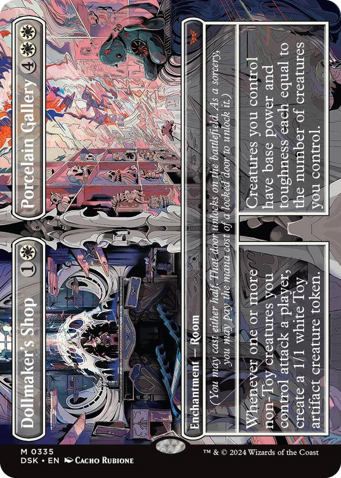 Dollmaker's Shop // Porcelain Gallery (Borderless) #335 M - Duskmourn: House of Horror Pokemon card