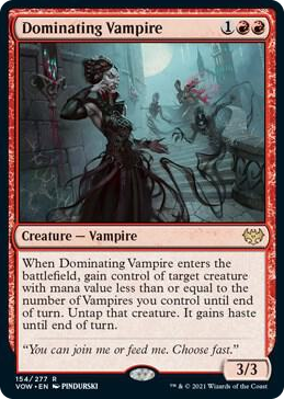 0154 Dominating Vampire R Innistrad: Crimson Vow