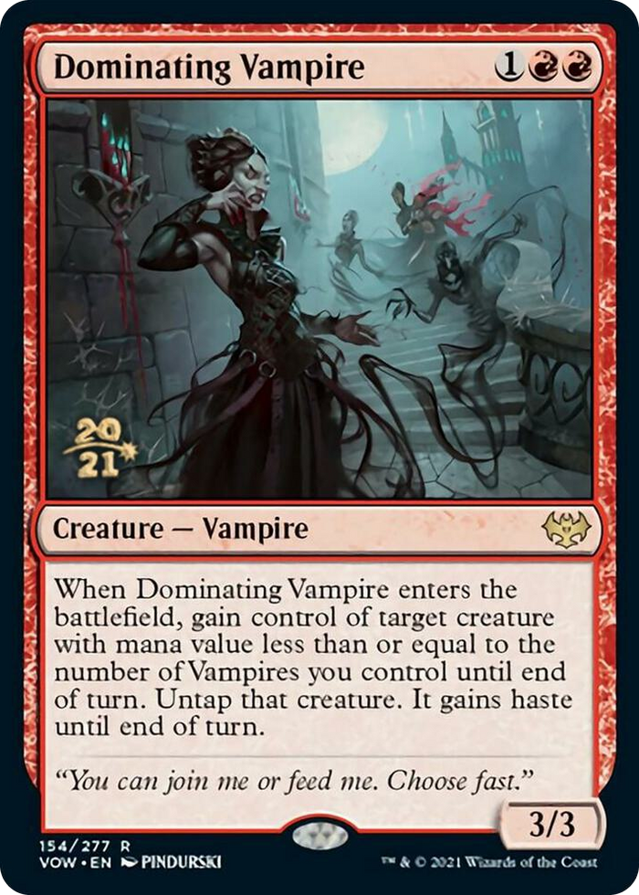 Dominating Vampire #154 R - Prerelease Cards Pokemon card