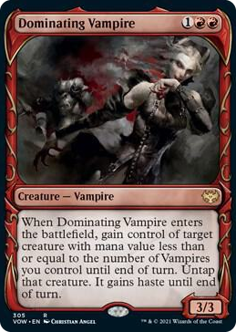 0305 Dominating Vampire (Showcase) R Innistrad: Crimson Vow