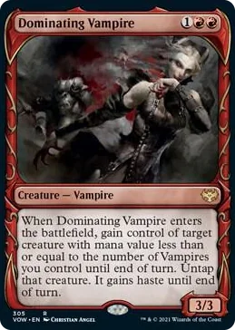 0305 Dominating Vampire (Showcase) R Innistrad: Crimson Vow