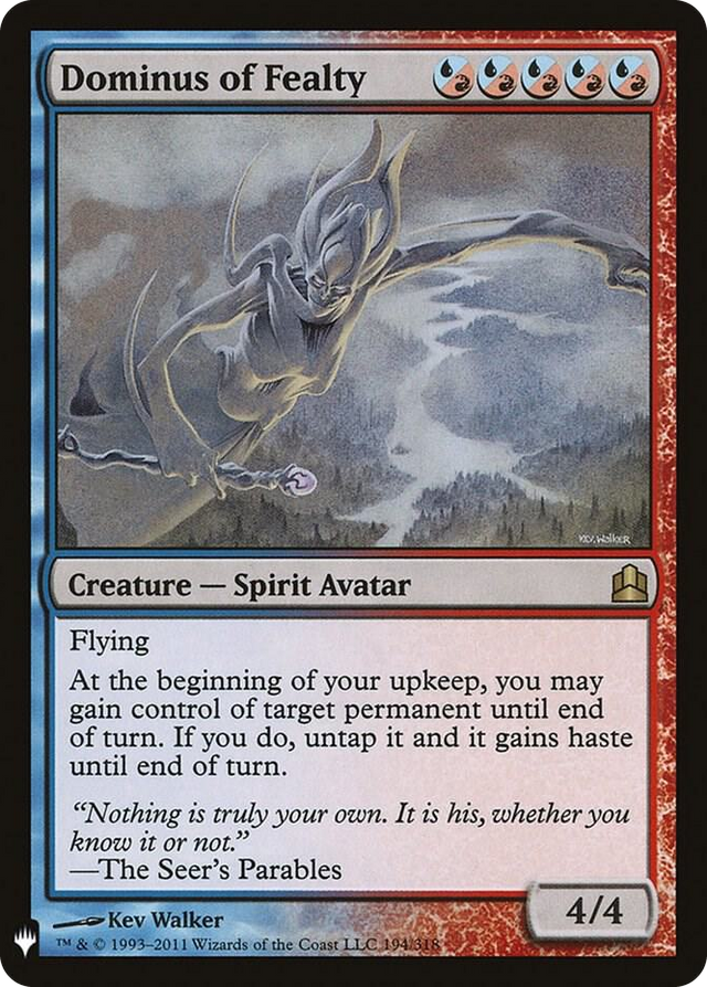 0194 Dominus of Fealty R The List Reprints
