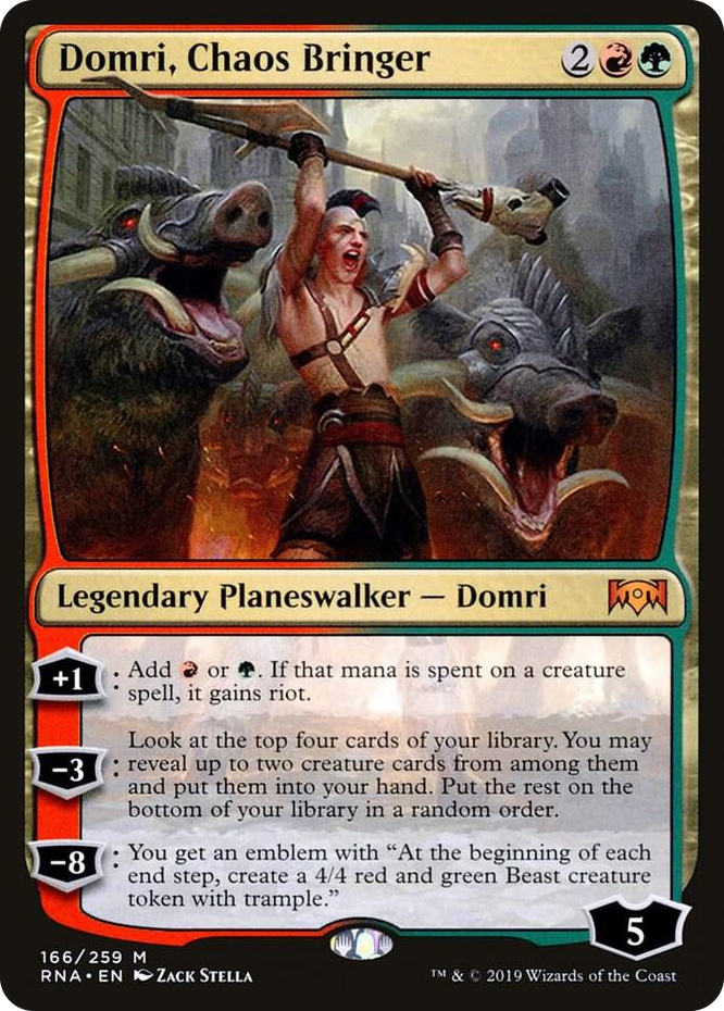 0166 Domri, Chaos Bringer M Ravnica Allegiance