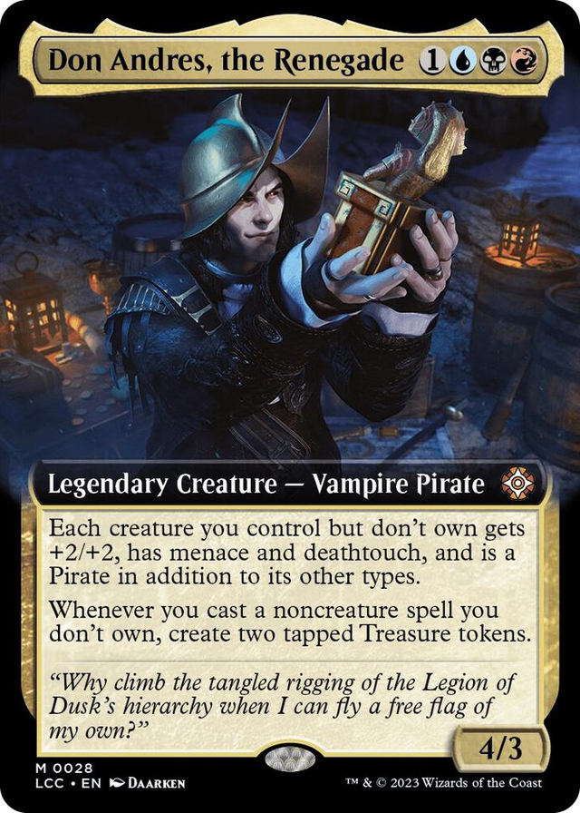 0028 Don Andres, the Renegade (Extended Art) M Commander: The Lost Caverns of Ixalan