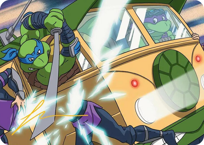 Don & Leo, Problem Solvers Art Card (Gold-Stamped Signature) #30 S - Art Series: Teenage Mutant Ninja Turtles Pokemon card