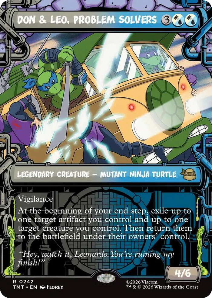 Don & Leo, Problem Solvers (Showcase) #242 R - Teenage Mutant Ninja Turtles Pokemon card