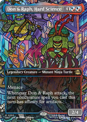 0205 Don & Raph, Hard Science (Borderless) R Teenage Mutant Ninja Turtles