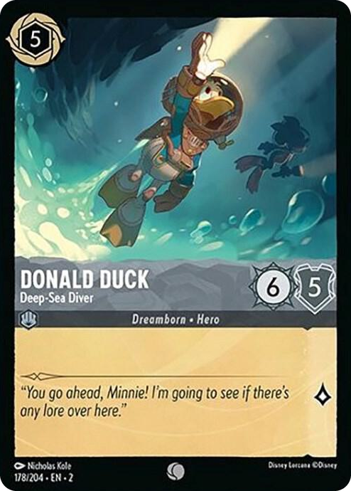 0178 Donald Duck - Deep-Sea Diver Common Rise of the Floodborn