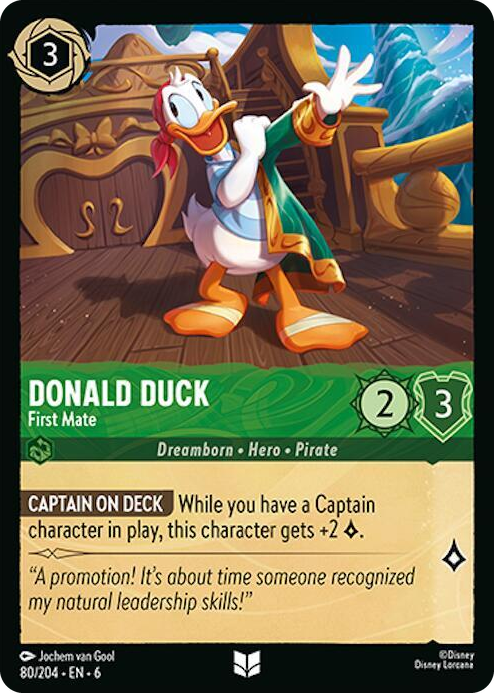 0080 Donald Duck - First Mate Uncommon Azurite Sea