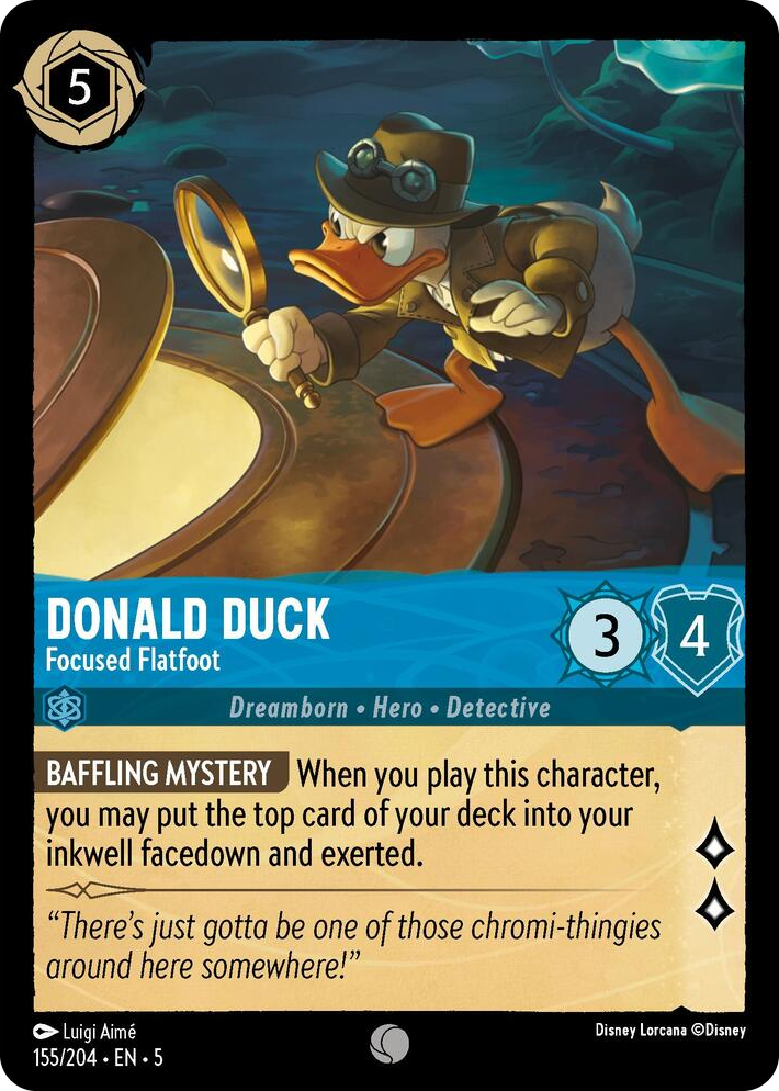 0155 Donald Duck - Focused Flatfoot Common Shimmering Skies