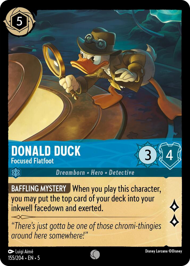 0155 Donald Duck - Focused Flatfoot Common Shimmering Skies