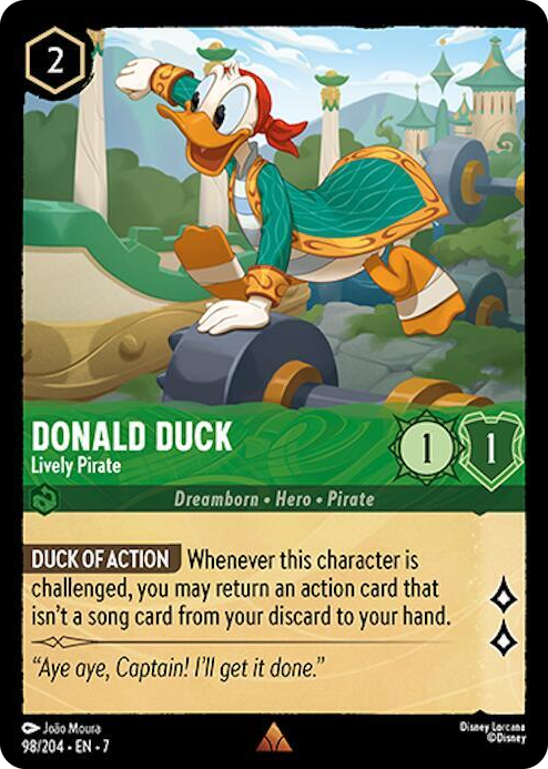 0098 Donald Duck - Lively Pirate Rare Archazia's Island