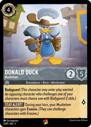 0013 Donald Duck - Musketeer Promo Disney Lorcana Promo Cards