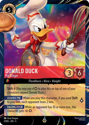 0002 Donald Duck - Pie Slinger Promo Disney Lorcana Promo Cards
