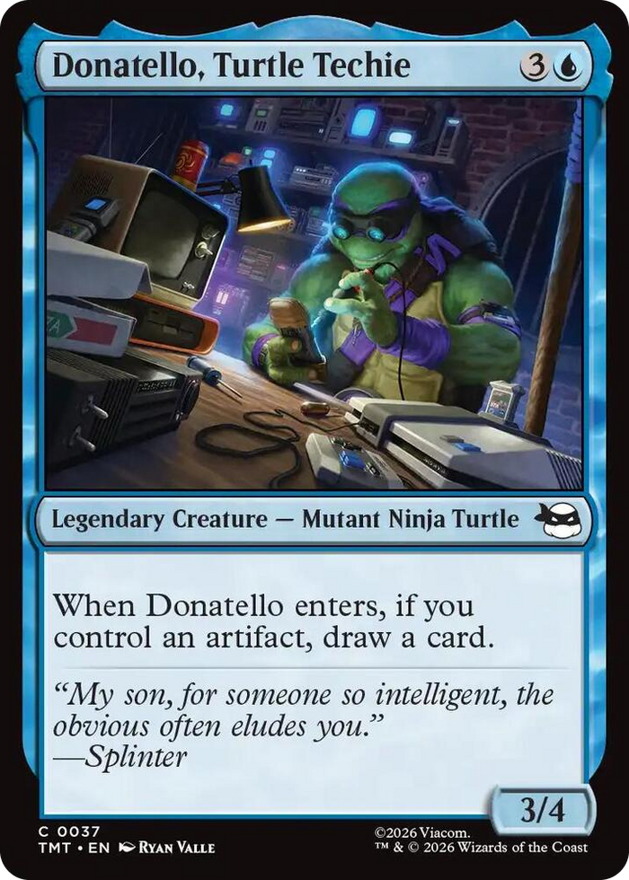 Donatello, Turtle Techie #37 C - Teenage Mutant Ninja Turtles Pokemon card