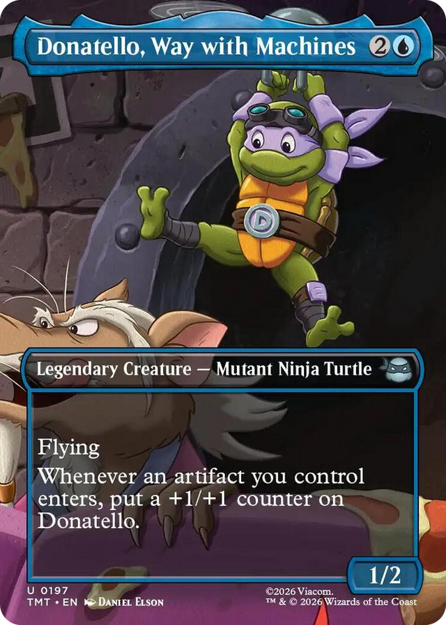 0197 Donatello, Way with Machines (Borderless) U Teenage Mutant Ninja Turtles