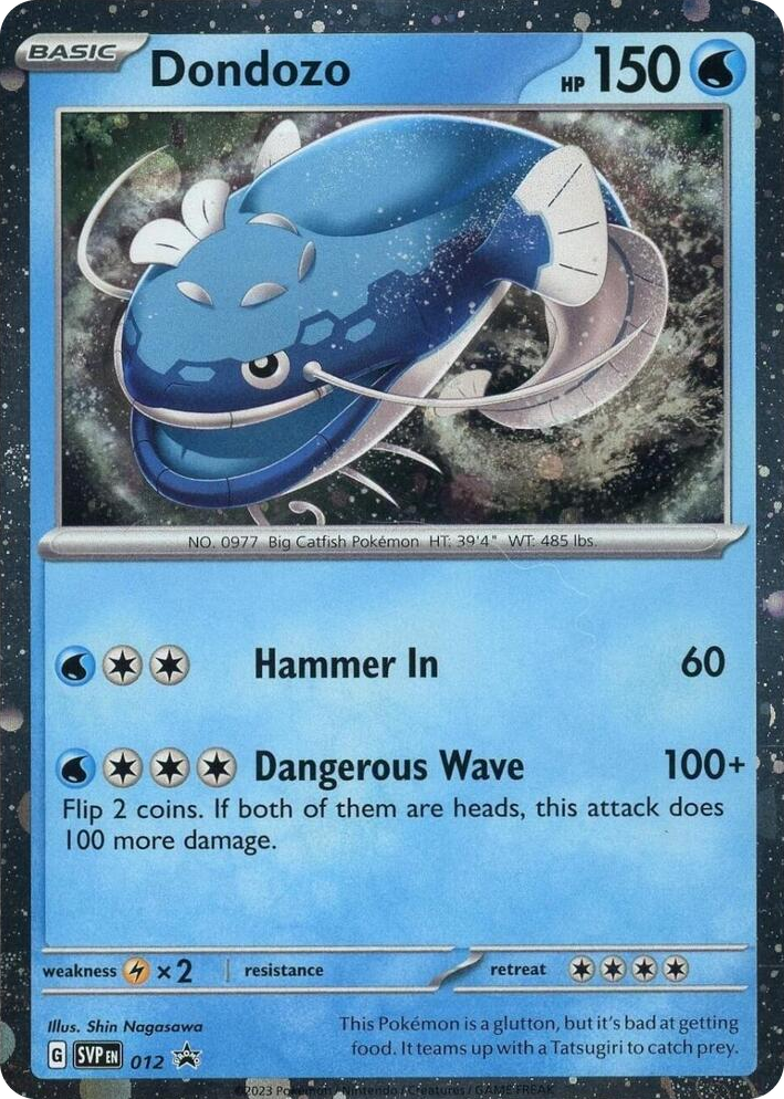0012 Dondozo - 012 (Cosmos Holofoil) Promo Scarlet & Violet Promo Cards