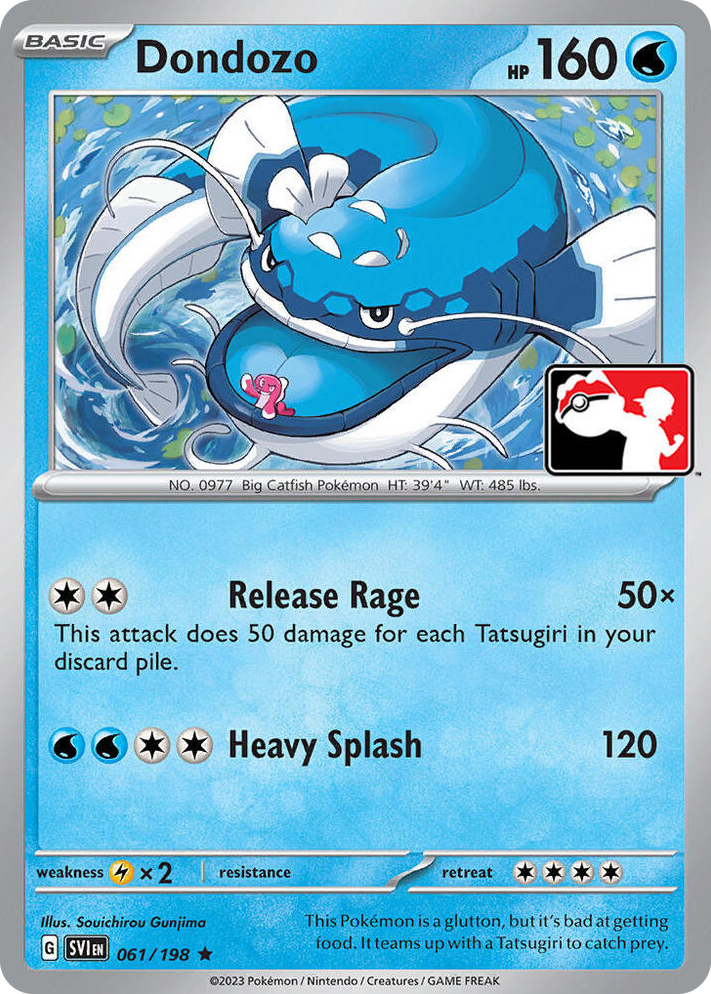 0061 Dondozo Rare Prize Pack Series Cards