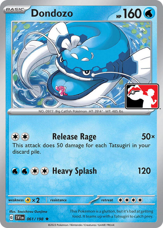 0061 Dondozo Rare Prize Pack Series Cards
