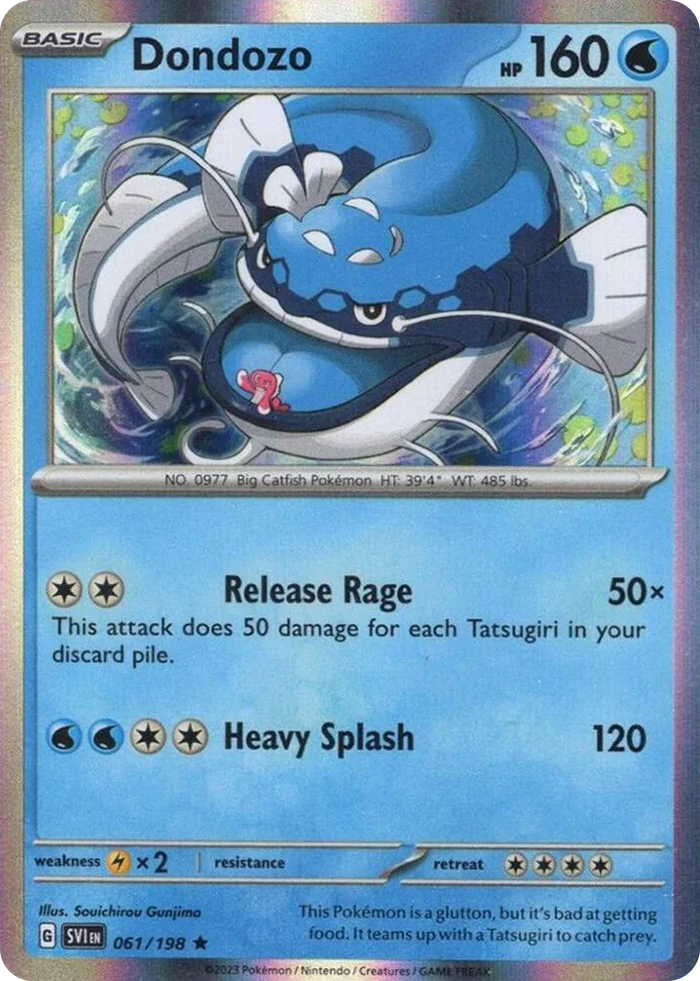 0061 Dondozo - 061/198 (Line Holo) Rare Miscellaneous Cards & Products