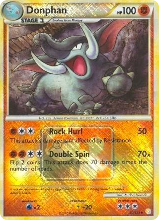 0040 Donphan - 40/123 (League Promo) Promo League & Championship Cards