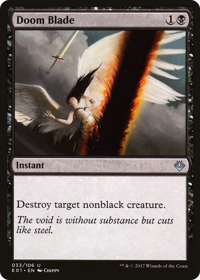 Doom Blade #33 U - Archenemy: Nicol Bolas Pokemon card