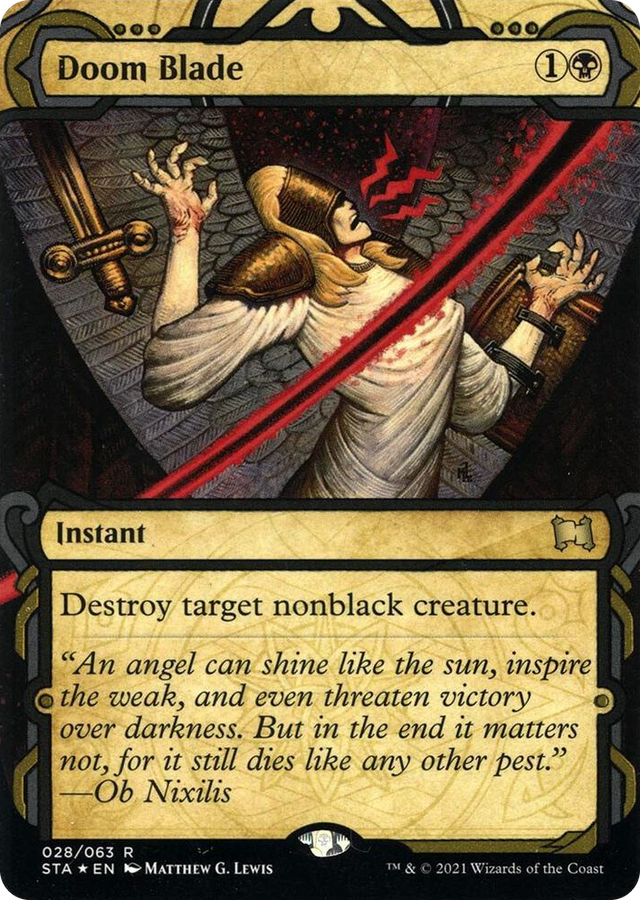 0028 Doom Blade (Foil Etched) R Strixhaven: Mystical Archive