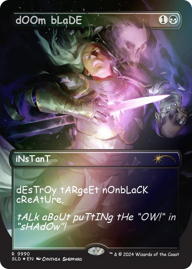 9990 dOOm bLaDE (Rainbow Foil) R Secret Lair Drop Series