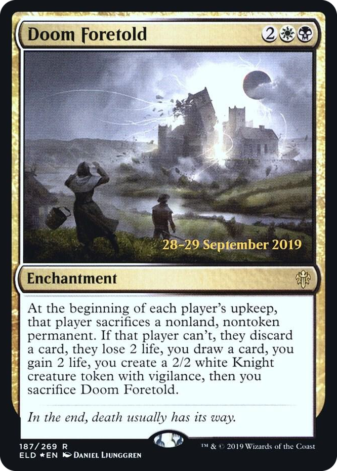 0187 Doom Foretold R Prerelease Cards