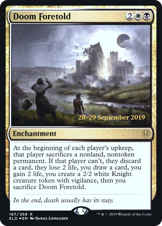 0187 Doom Foretold R Prerelease Cards