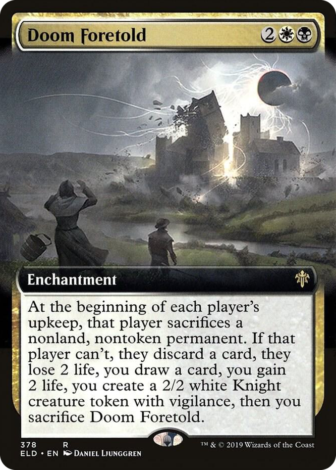 0378 Doom Foretold (Extended Art) R Throne of Eldraine