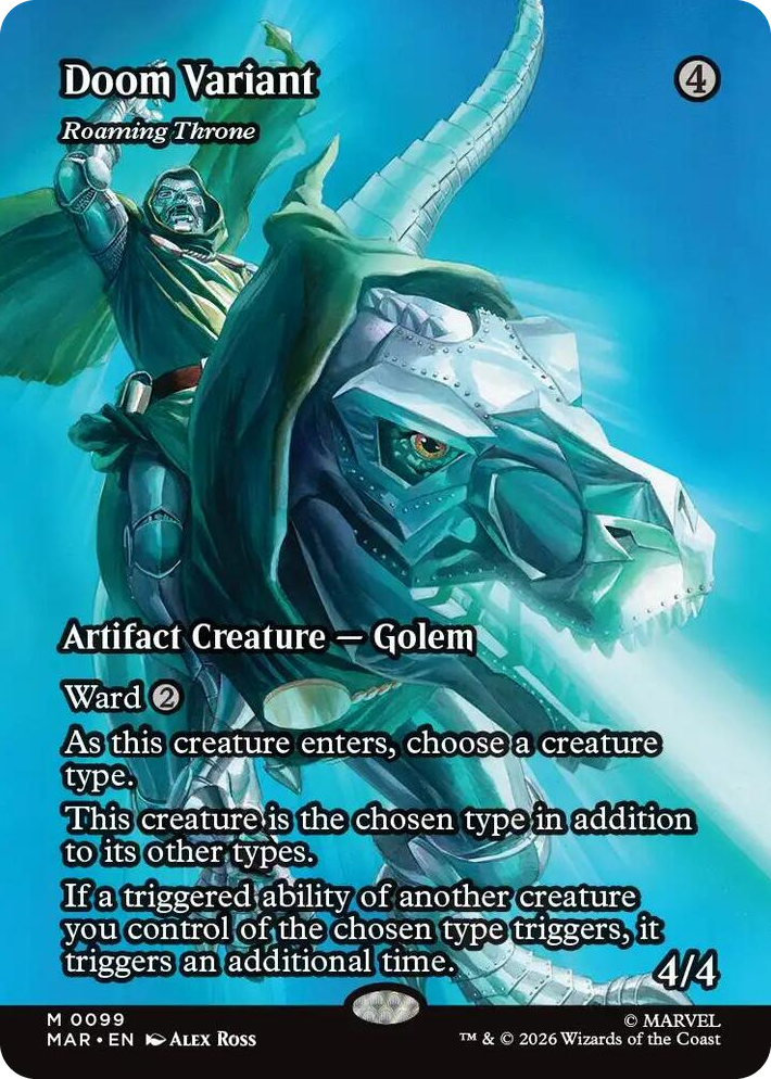 0099 Doom Variant - Roaming Throne (Borderless) M Marvel Universe Eternal-Legal