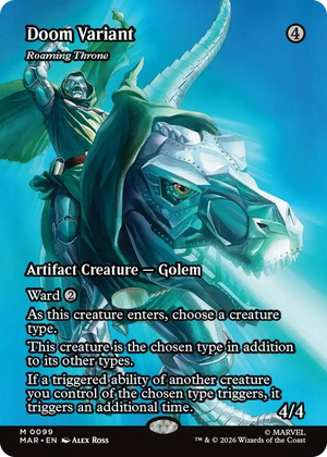 0099 Doom Variant - Roaming Throne (Borderless) M Marvel Universe Eternal-Legal