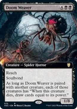 0072 Doom Weaver (Extended Art) R Commander: Innistrad: Crimson Vow