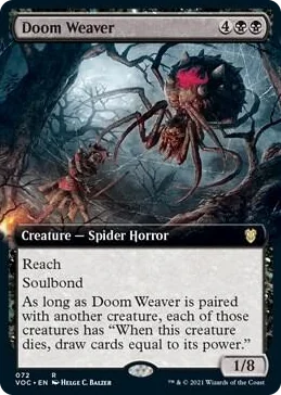 0072 Doom Weaver (Extended Art) R Commander: Innistrad: Crimson Vow