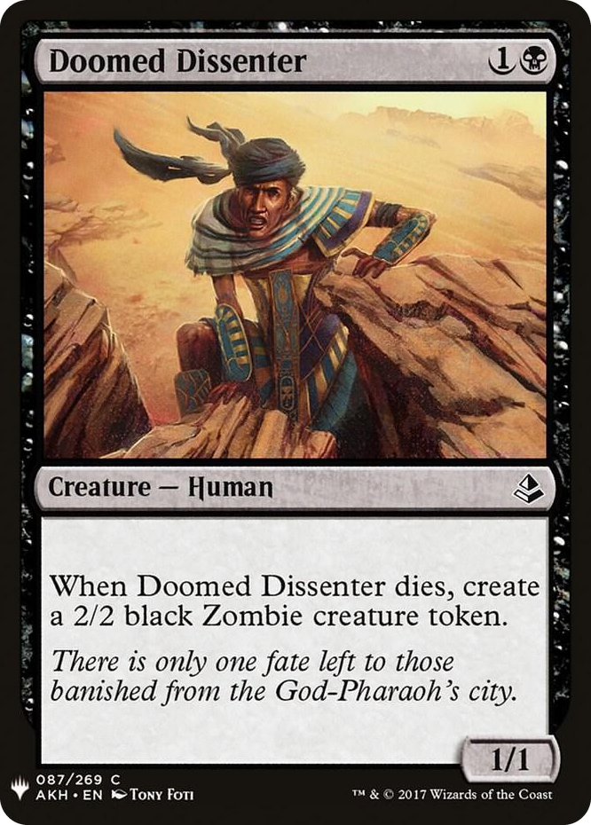 0087 Doomed Dissenter C The List Reprints