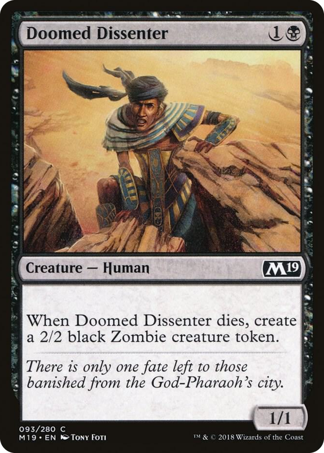 0093 Doomed Dissenter C Core Set 2019