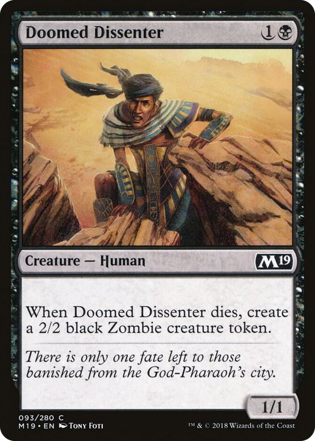 0093 Doomed Dissenter C Core Set 2019